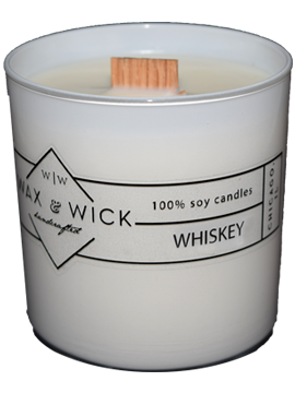 whiskey scent soy candle