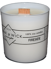 fireside scent soy candle